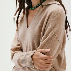 Free People eloura cashmere henley sweater